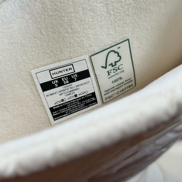 Hunter Women's Intrepid Tall Snow Boots Size 7 - Picture 12 of 13